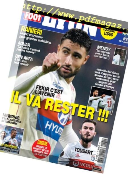 Le Foot Lyon magazine – 18 avril 2018 Cover