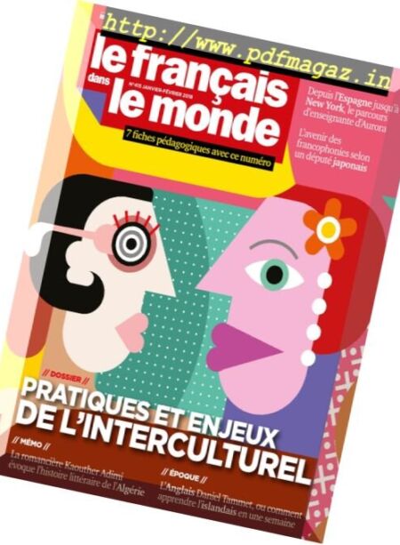 Le francais dans le monde – 9 janvier 2018 Cover