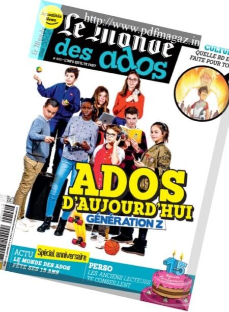 Le Monde des Ados – 22 janvier 2018 Cover