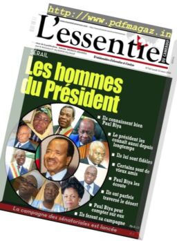 L’essentiel du Cameroun – 12 mars 2018