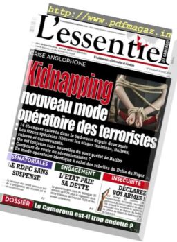 L’essentiel du Cameroun – 5 avril 2018
