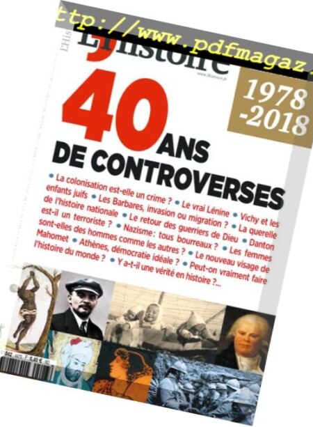 L’Histoire – Mai 2018 Cover