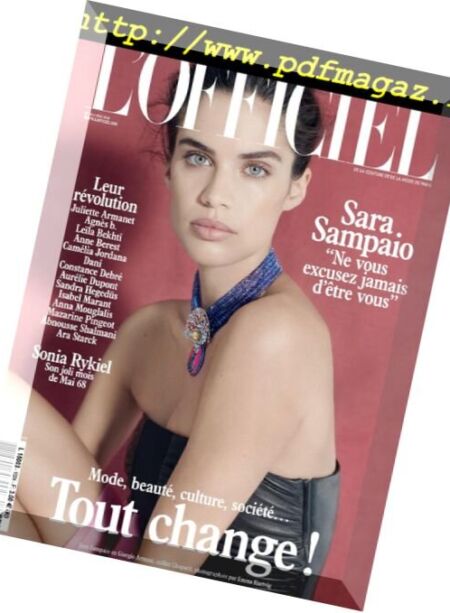 L’Officiel Paris – mai 2018 Cover