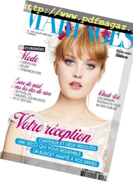 Mariages – mai 2018 Cover