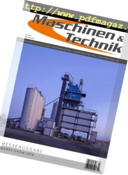 Maschinen & Technik – Marz 2018