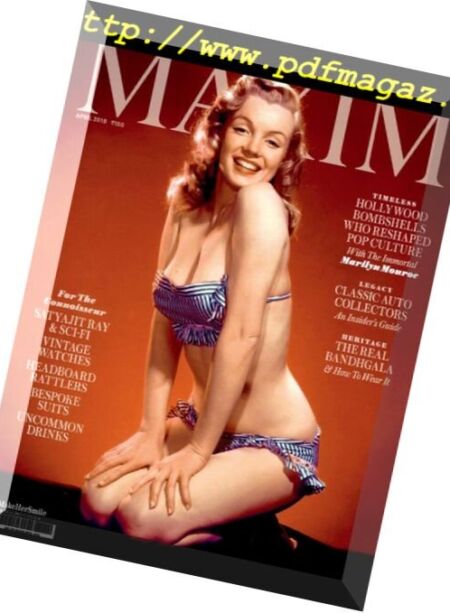 Maxim India – April 2018 Cover
