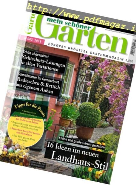 Mein schoner Garten – Marz 2018 Cover