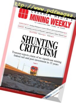 Mining Weekly – 9 March 2018