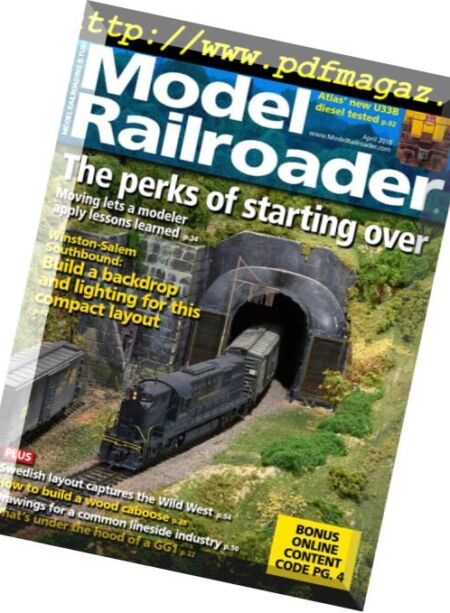 Model Railroader – April 2018 Cover