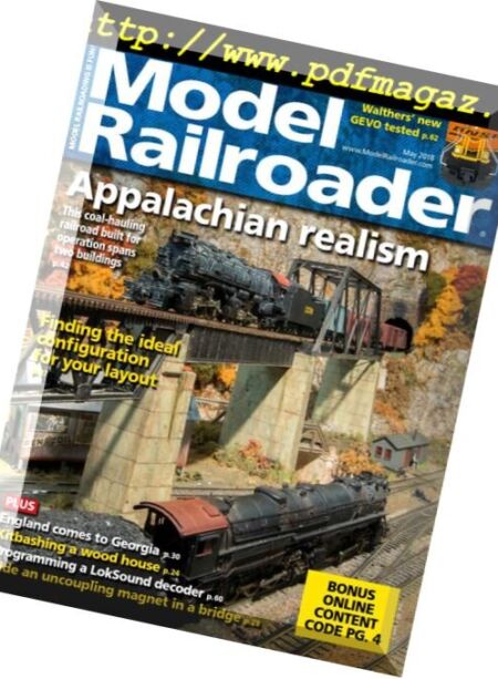 Model Railroader – May 2018 Cover
