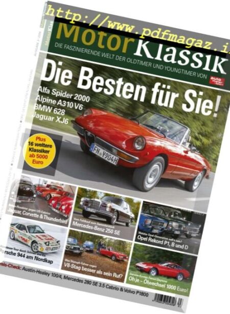 Motor Klassik – Marz 2018 Cover