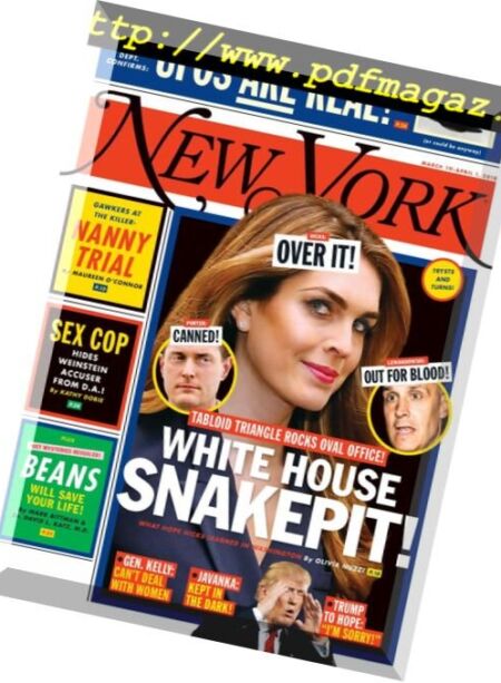 New York Magazine – 19 March 2018 Cover