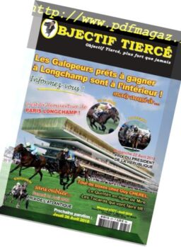 Objectif Tierce – 26 mars 2018