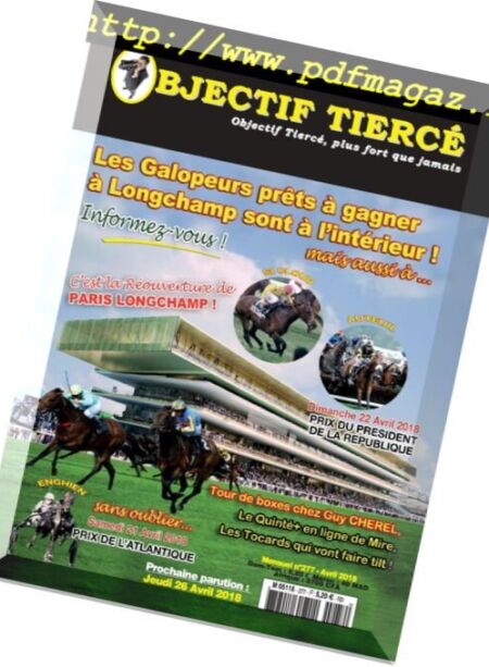 Objectif Tierce – 26 mars 2018 Cover
