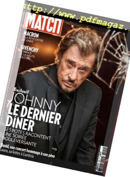 Paris Match – 15 mars 2018 Cover