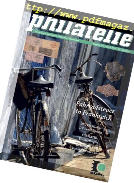 Philatelie – April 2018 Cover