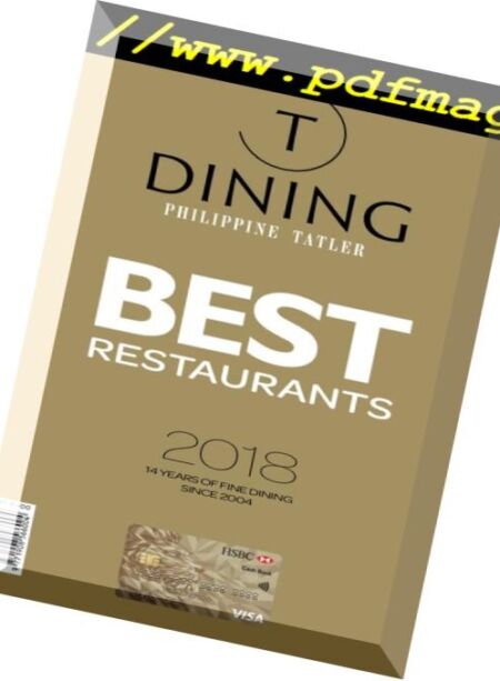 Philippines’ Best Restaurants – February 2018 Cover
