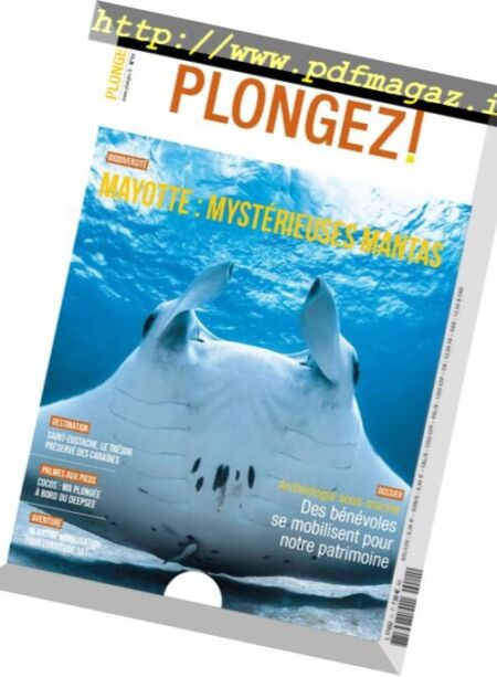 Plongez ! – aout 2017 Cover