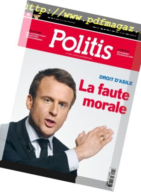 Politis – 22 fevrier 2018 Cover