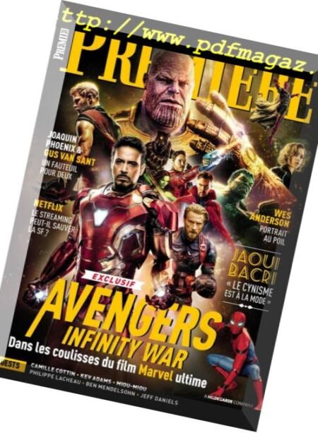 Premiere – avril 2018 Cover