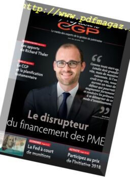 Profession CGP – avril 2018