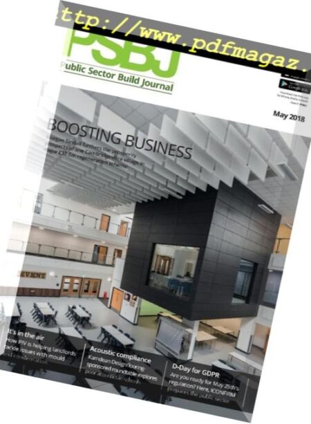 PSBJ Public Sector Building Journal – May 2018 Cover