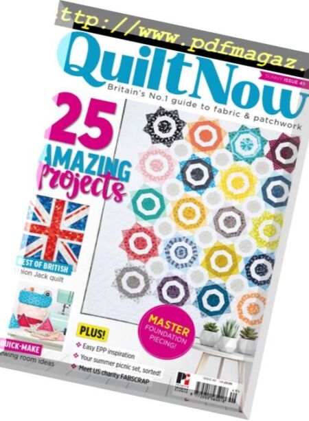 Quilt Now – May 2018 Cover