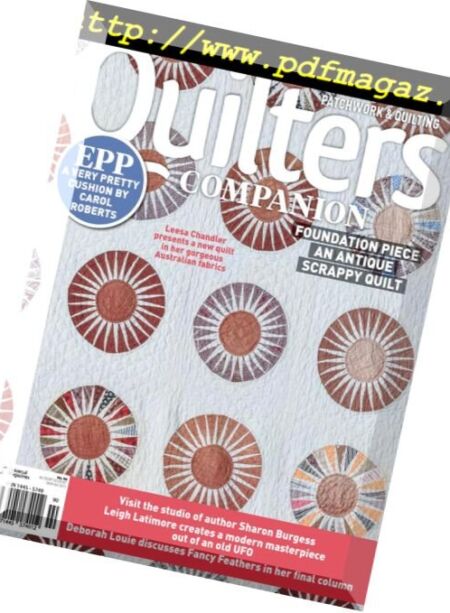 Quilters Companion – March 2018 Cover