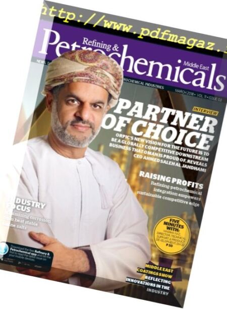 Refining & Petrochemicals Middle East – March 2018 Cover