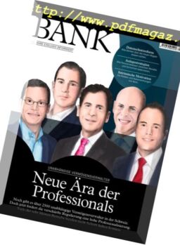 Schweizer Bank – Mai 2018
