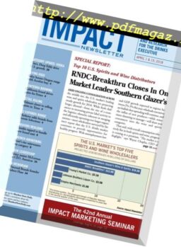 Shanken’s Impact Newsletter – April 01, 2018