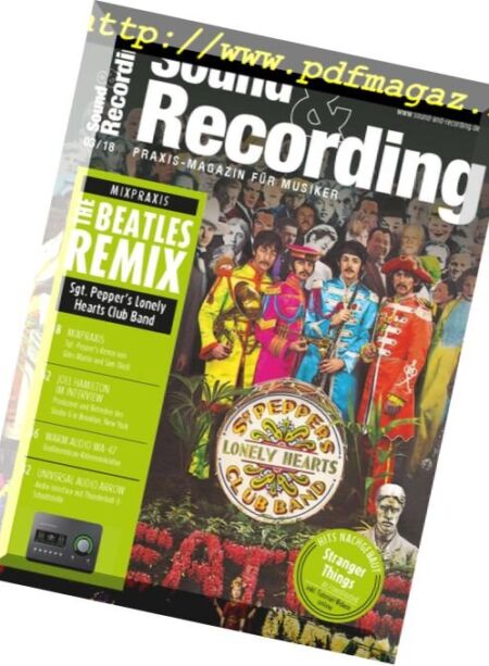 Sound & Recording – Marz 2018 Cover
