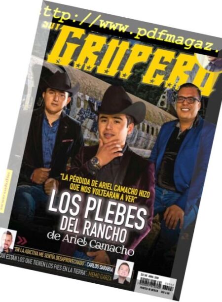 Soy Grupero – abril 2018 Cover