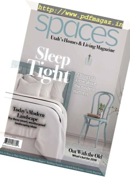 Spaces Utah’s Homes & Living – Spring 2018 Cover