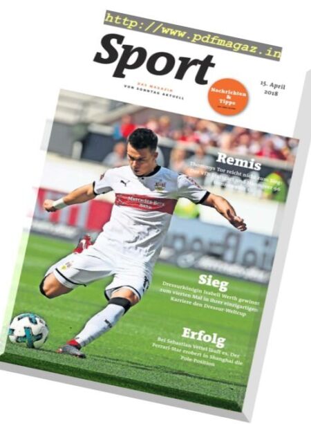 Sport Magazin – 15 April 2018 Cover