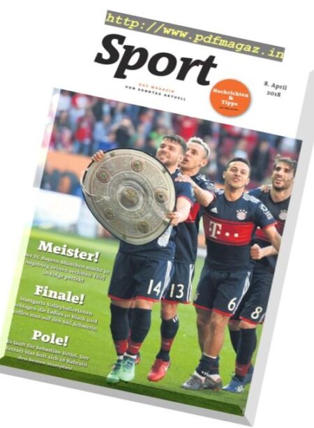 Sport Magazin – 8 April 2018 Cover