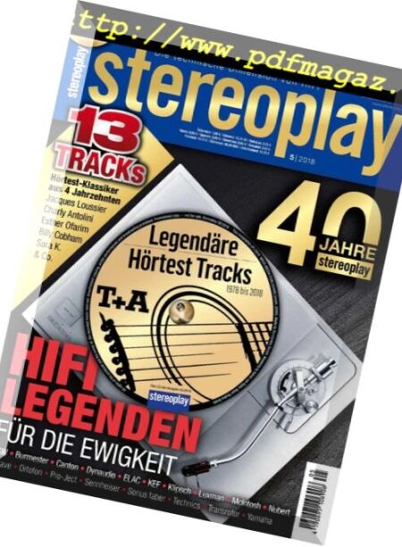 Stereoplay – Mai 2018 Cover