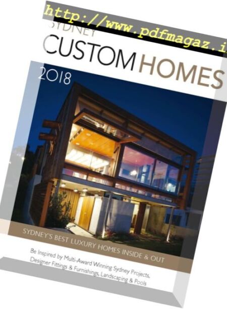 Sydney Custom Homes – March 2018 Cover