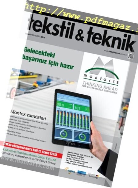 Tekstil Teknik – February 2018 Cover