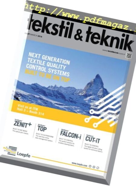 Tekstil Teknik – March 2018 Cover