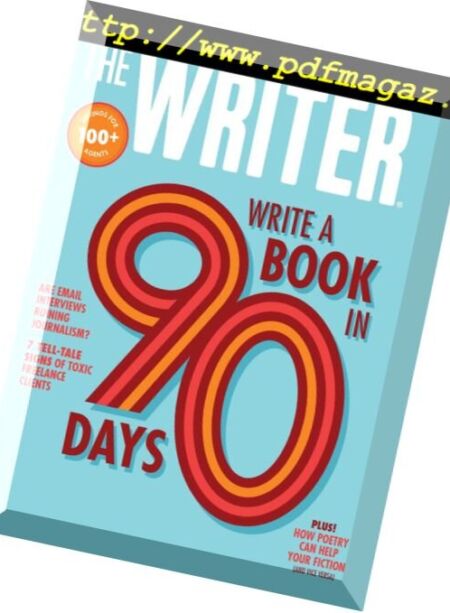 The Writer – April 2018 Cover