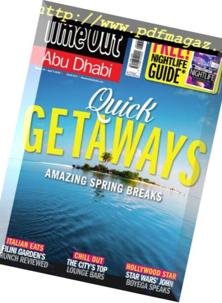 TimeOut Abu Dhabi – 28 March 2018 Cover