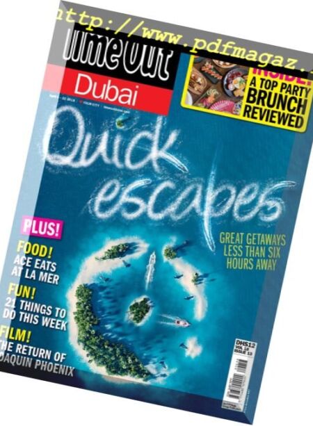 TimeOut Dubai – 4 April 2018 Cover