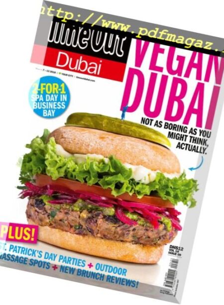 TimeOut Dubai – 7 March 2018 Cover
