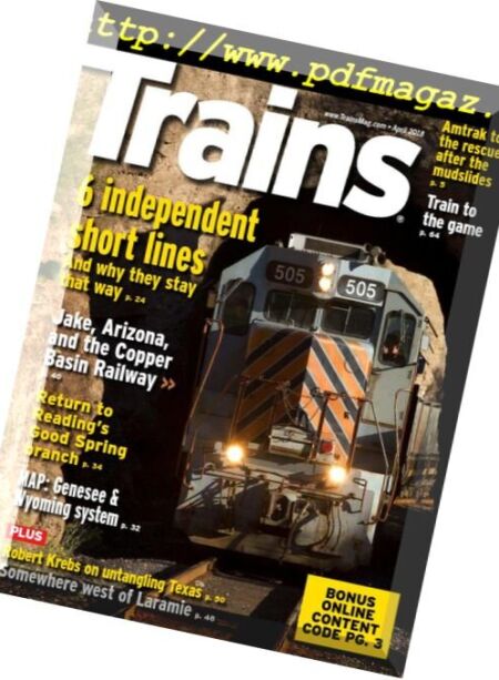 Trains – April 2018 Cover