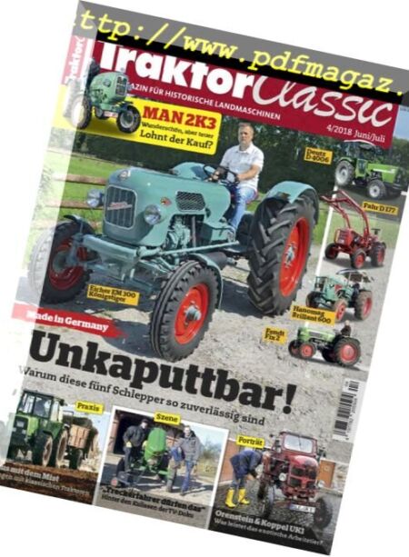 Traktor Classic – Juli-August 2018 Cover