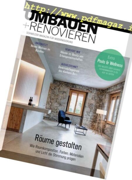 Umbauen + Renovieren – Mai-Juni 2018 Cover