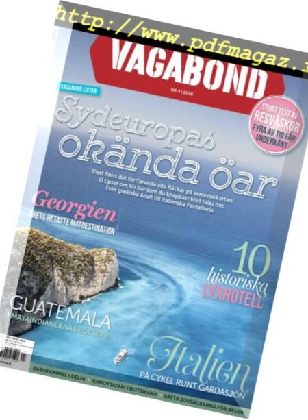 Vagabond Sverige – 26 april 2018 Cover