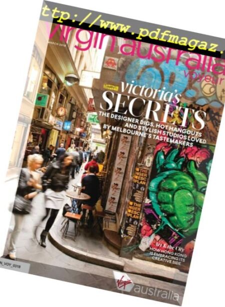 Virgin Australia Voyeur – March 2018 Cover