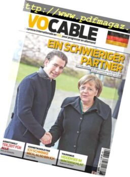 Vocable Allemand – 15 fevrier 2018